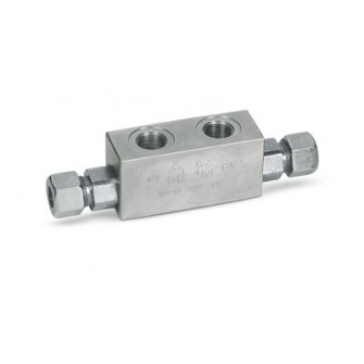 Blok ventil obojestranski, kratki VBPDE 1/2" L 2 CC